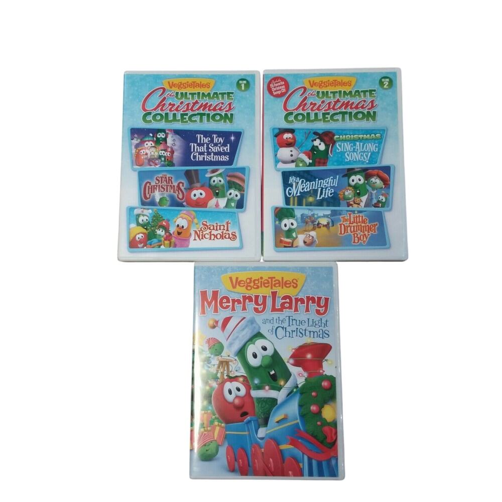 DVD Veggietales Christmas Holiday Lot‎ of 3
